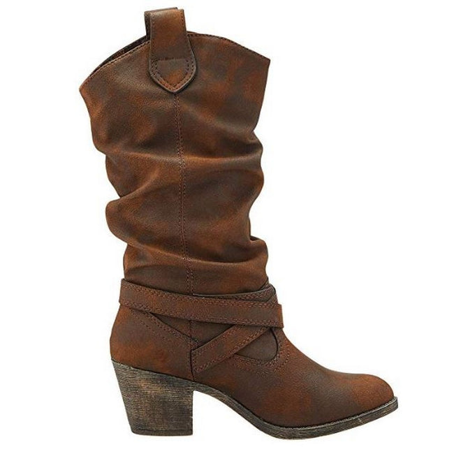 Mod Comfys Womens/Ladies Wide Fit Softie Leather Ankle Boots