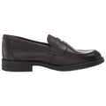 Black - Back - Geox Girls Agata D Slip On Leather Shoe