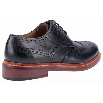 Black - Side - Cotswold Mens Quenington Goodyear Welt Lace Up Leather Shoe