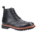 Black - Front - Cotswold Mens Rissington Commando Lace Up Leather Dress Boot