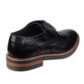 Black - Lifestyle - Base London Mens Woburn Hi Shine Leather Brogue Shoe