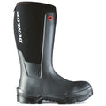 Black - Back - Dunlop Mens Snugboot Workpro Slip On Safety Boot