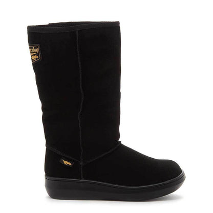 Black - Front - Rocket Dog Sugardaddy Womens-Ladies Leather Pull On Boot