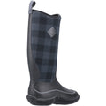 Black-Grey Plaid - Back - Muck Boots Womens-Ladies Hale Wellington Boot