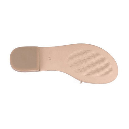 White - Side - Hush Puppies Womens-Ladies Lucia T-Bar Buckle Leather Sandal