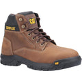 Brown - Front - Caterpillar Mens Median S3 Lace Up Leather Safety Boot