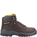 Brown - Back - Caterpillar Mens Striver Lace Up Injected Leather Safety Boot
