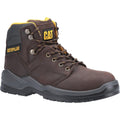 Brown - Front - Caterpillar Mens Striver Lace Up Injected Leather Safety Boot