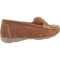 Tan - Lifestyle - Hush Puppies Womens-Ladies Margot Suede Leather Loafer Shoe