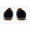 Navy - Side - Hush Puppies Womens-Ladies Margot Suede Leather Loafer Shoe