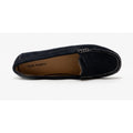Navy - Lifestyle - Hush Puppies Womens-Ladies Margot Suede Leather Loafer Shoe