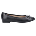 Black - Back - Hush Puppies Womens-Ladies Naomi Slip On Leather Ballet Pump