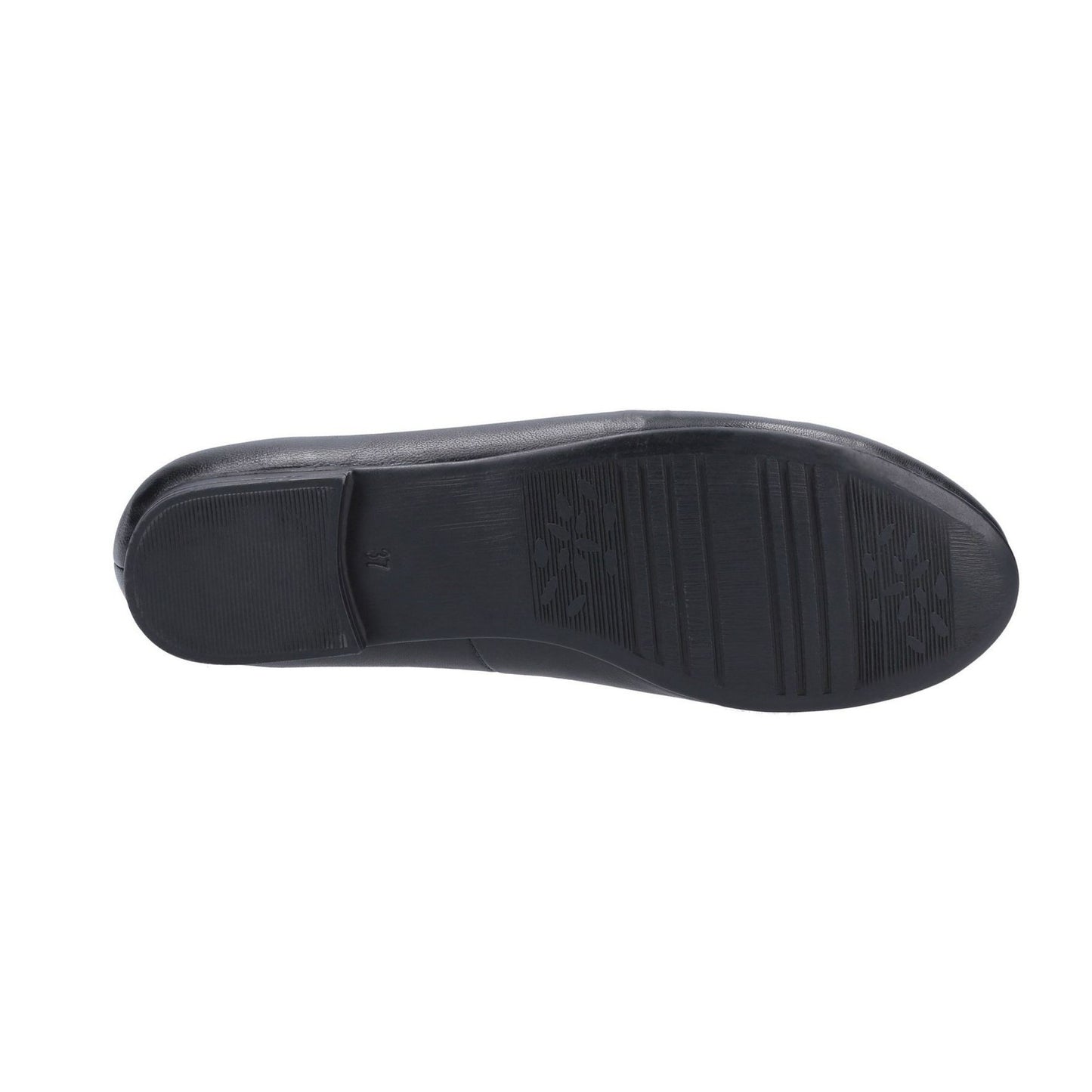 Black - Lifestyle - Hush Puppies Womens-Ladies Naomi Slip On Leather Ballet Pump