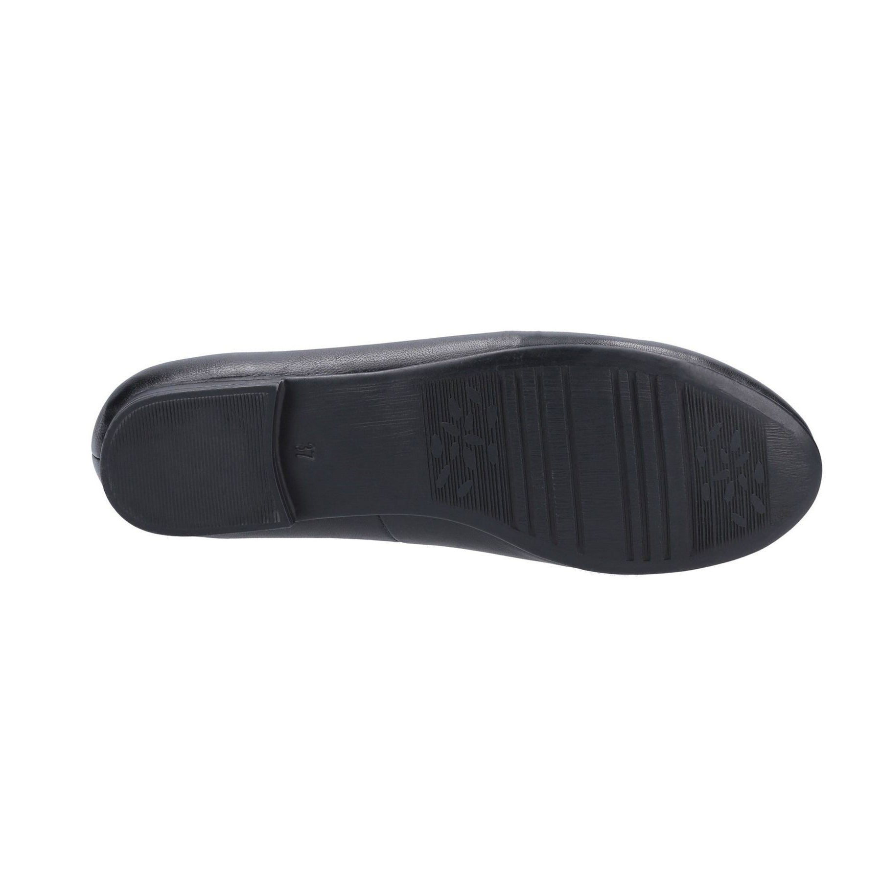 Black - Lifestyle - Hush Puppies Womens-Ladies Naomi Slip On Leather Ballet Pump