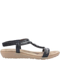 Black - Back - Fleet & Foster Womens-Ladies Tabitha Slip On Sandal