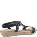 Black - Side - Fleet & Foster Womens-Ladies Tabitha Slip On Sandal
