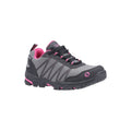 Pink-Grey - Front - Cotswold Childrens-Kids Little Dean Lace Up Hiking Waterproof Trainer