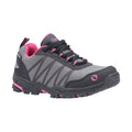 Pink-Grey - Back - Cotswold Childrens-Kids Little Dean Lace Up Hiking Waterproof Trainer