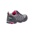 Pink-Grey - Back - Cotswold Childrens-Kids Little Dean Lace Up Hiking Waterproof Trainer