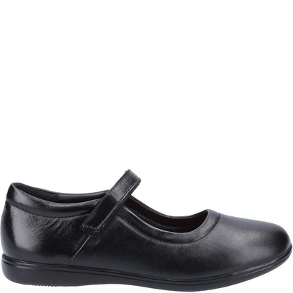 Black - Side - Mirak Girls Lucie Leather Mary Janes