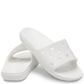 White - Lifestyle - Crocs Unisex Adult Classic Sliders