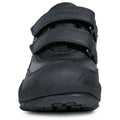 Black - Front - Geox Childrens-Kids Savage Leather Trainers