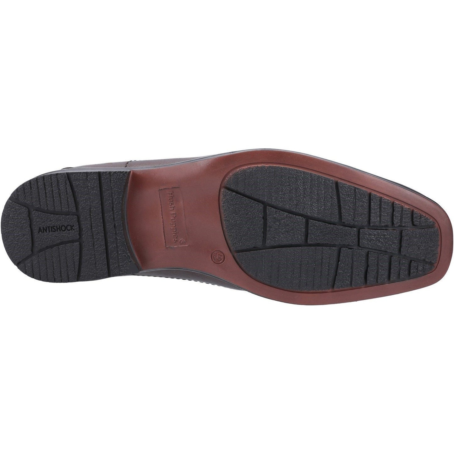 Chocolate Brown - Side - Hush Puppies Mens Brody Leather Shoes