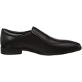 Black - Back - Hush Puppies Boys Ellis Leather Shoes