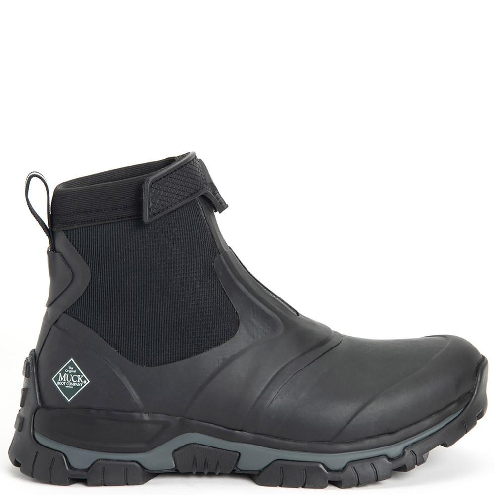Black - Back - Muck Boots Mens Apex Mid Wellington Boots