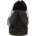 Black - Side - Hush Puppies Boys Elliot Leather Brogues