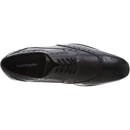 Black - Lifestyle - Hush Puppies Mens Elliot Leather Brogues