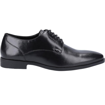 Black - Back - Hush Puppies Mens Ezra Leather Shoes