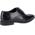 Black - Side - Hush Puppies Boys Ezra Leather Shoes