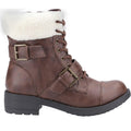 Brown-White - Back - Rocket Dog Womens-Ladies Travis Ankle Boots