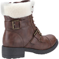 Brown-White - Side - Rocket Dog Womens-Ladies Travis Ankle Boots