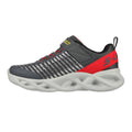 Charcoal-Red - Back - Skechers Childrens-Kids S Lights Twisty Brights Trainers