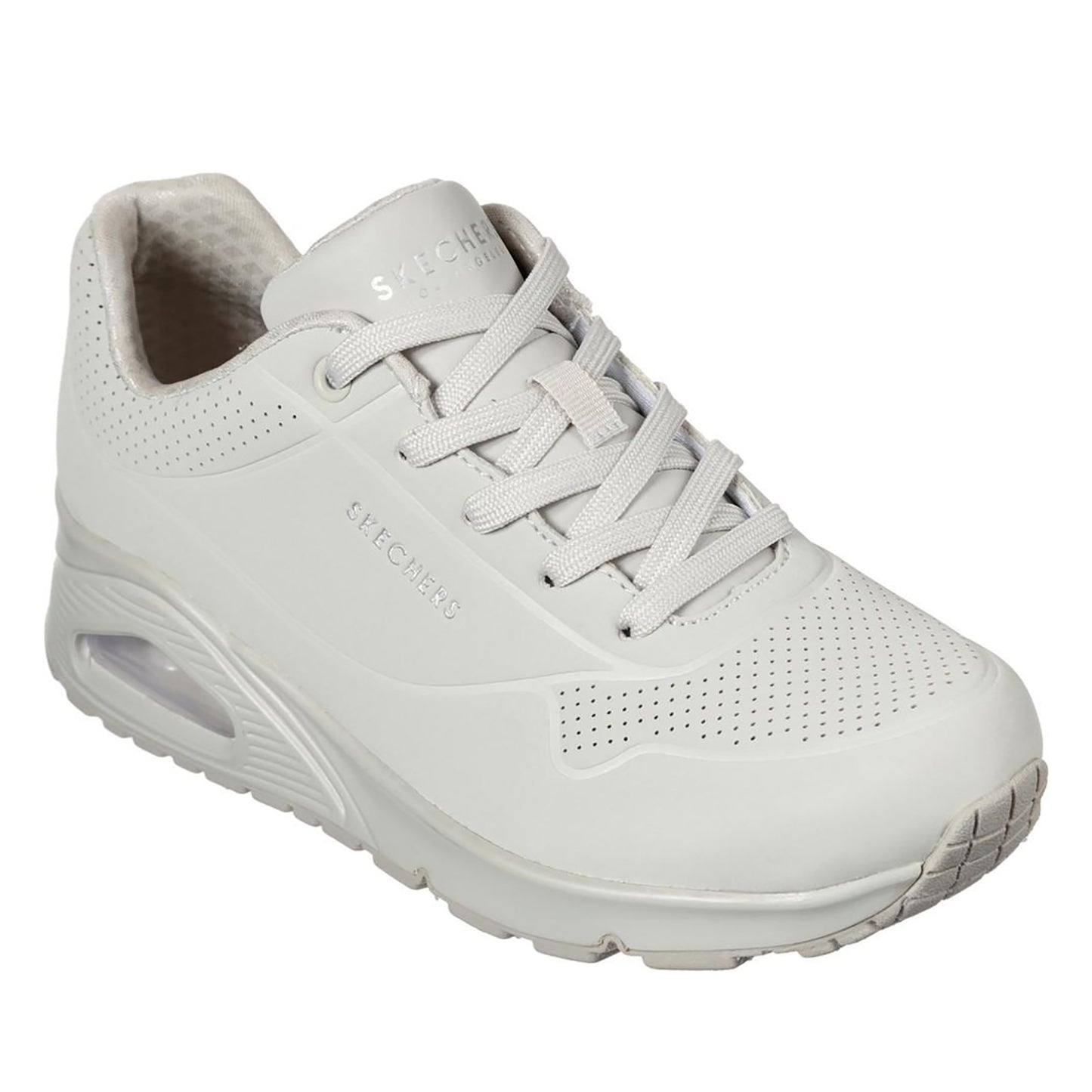Off White - Front - Skechers Womens-Ladies Uno Stand On Air Trainers