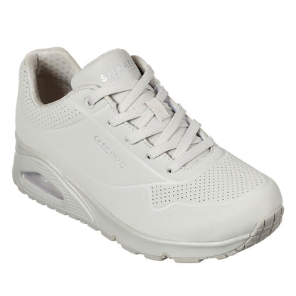 Off White - Front - Skechers Womens-Ladies Uno Stand On Air Trainers