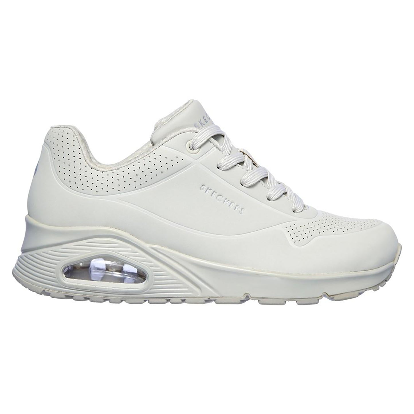 Off White - Back - Skechers Womens-Ladies Uno Stand On Air Trainers