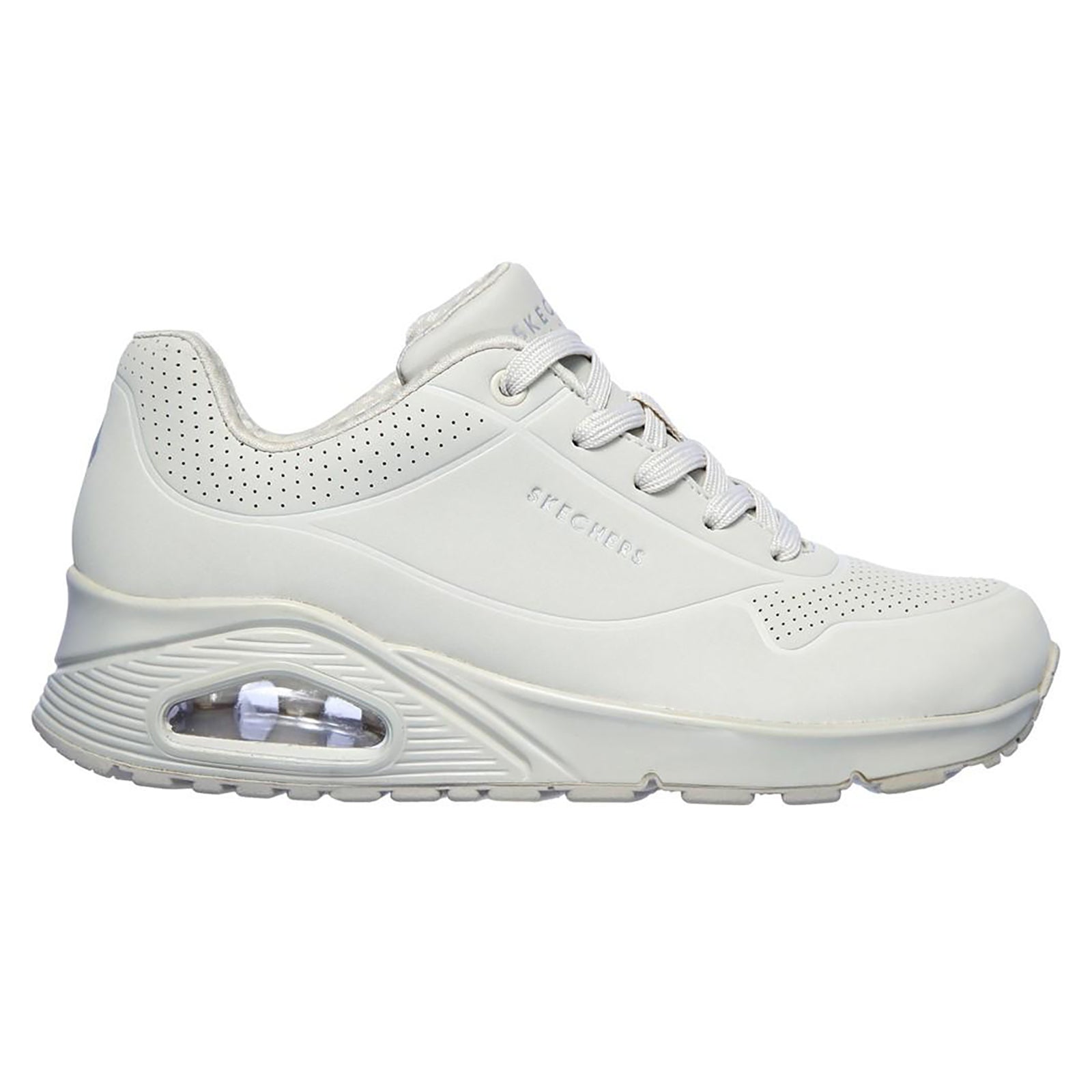 Off White - Back - Skechers Womens-Ladies Uno Stand On Air Trainers