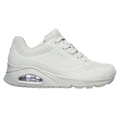 Off White - Back - Skechers Womens-Ladies Uno Stand On Air Trainers