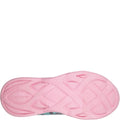 Blue-Turquoise - Side - Skechers Girls S Lights Twisty Brights Trainers