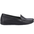 Black - Back - Fleet & Foster Womens-Ladies Tiggy Leather Loafers