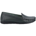 Green - Back - Fleet & Foster Womens-Ladies Tiggy Leather Loafers