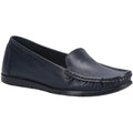 Navy - Front - Fleet & Foster Womens-Ladies Tiggy Leather Loafers