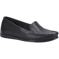 Black - Front - Fleet & Foster Womens-Ladies Tiggy Leather Loafers