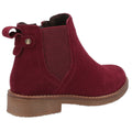 Bordeaux Red - Side - Hush Puppies Womens-Ladies Maddy Suede Ankle Boots