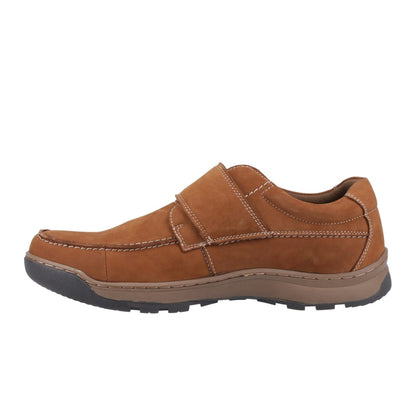 Tan - Lifestyle - Hush Puppies Mens Casper Leather Shoes