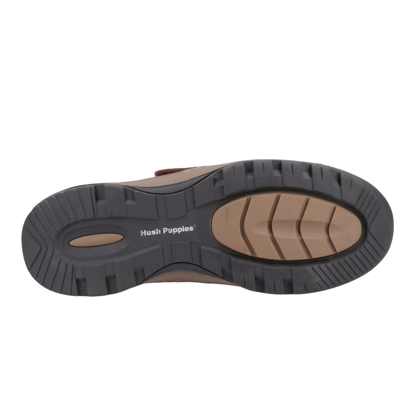 Tan - Pack Shot - Hush Puppies Mens Casper Leather Shoes