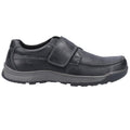 Black - Back - Hush Puppies Mens Casper Leather Shoes